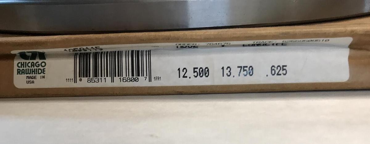 Used Chicago Rawhide SKF,1250115 HDS2,Longlife Seal 12.500 13.750 .625