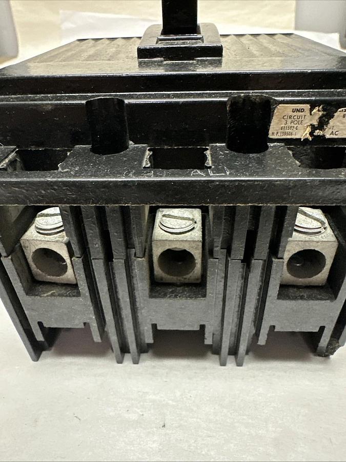 Used GE,TE132050,50 Amp 3 Pole Molded Circuit Breaker