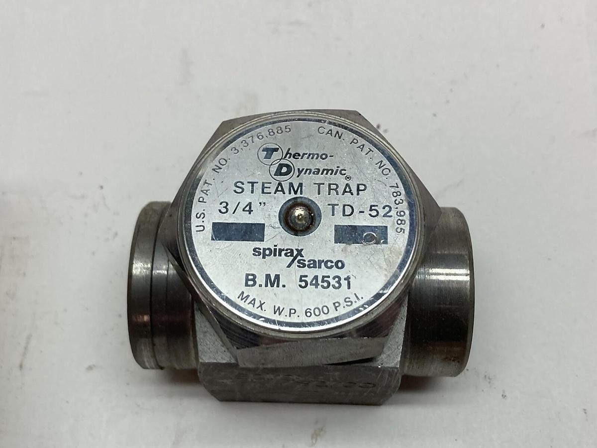 Spirax/Sarco,TD52 54531,Thermodynamic Trap 3/4" NPT