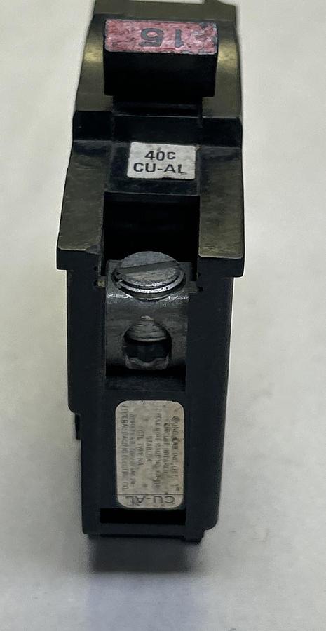 Used FEDERAL PACIFIC,NA115,CIRCUIT BREAKER 15A 120/240V 1P