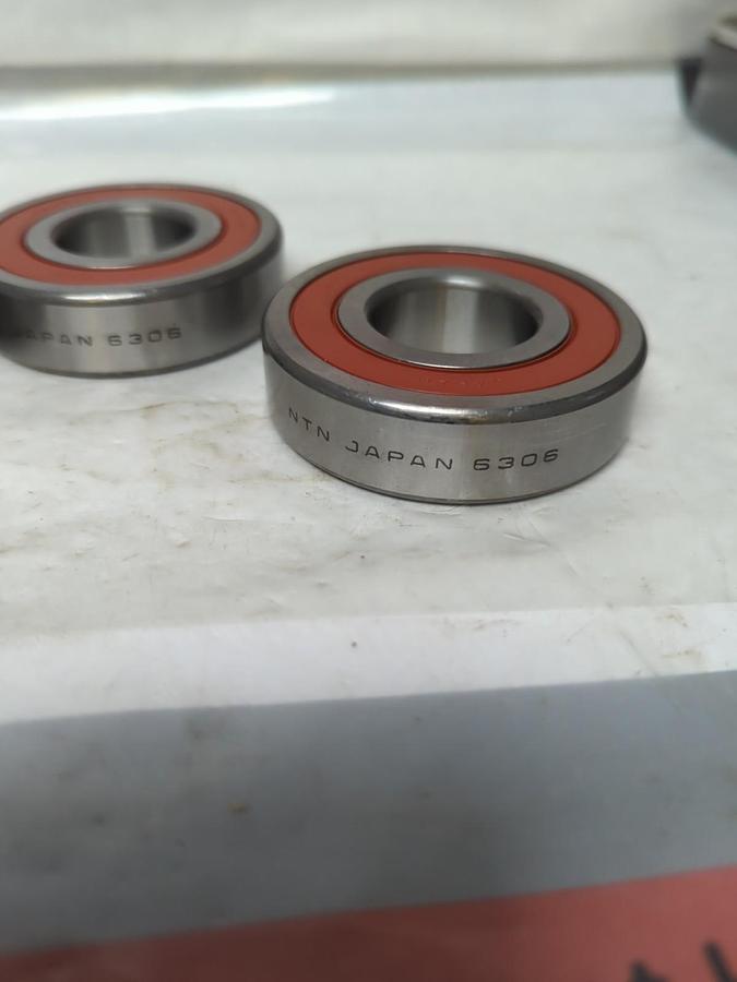 NTN,6306,DOUBLE SEALED BALL BEARING LOT OF 3 MISSING BOXES NOS