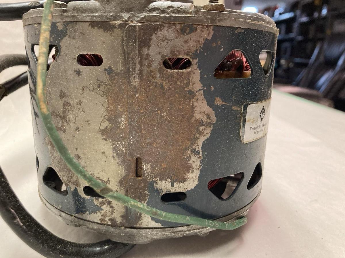 Used Franklin Electric,8726010110/AY6697A,Blower Motor 1/5 HP 60Hz 1050RPM 115V
