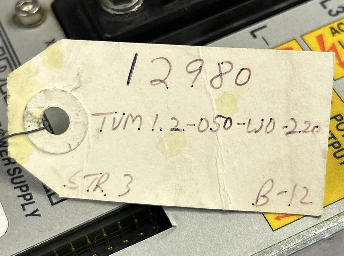 Used INDRAMAT,TVM1.2-050-W0/220,SERVO POWER SUPPLY REFURBISHED