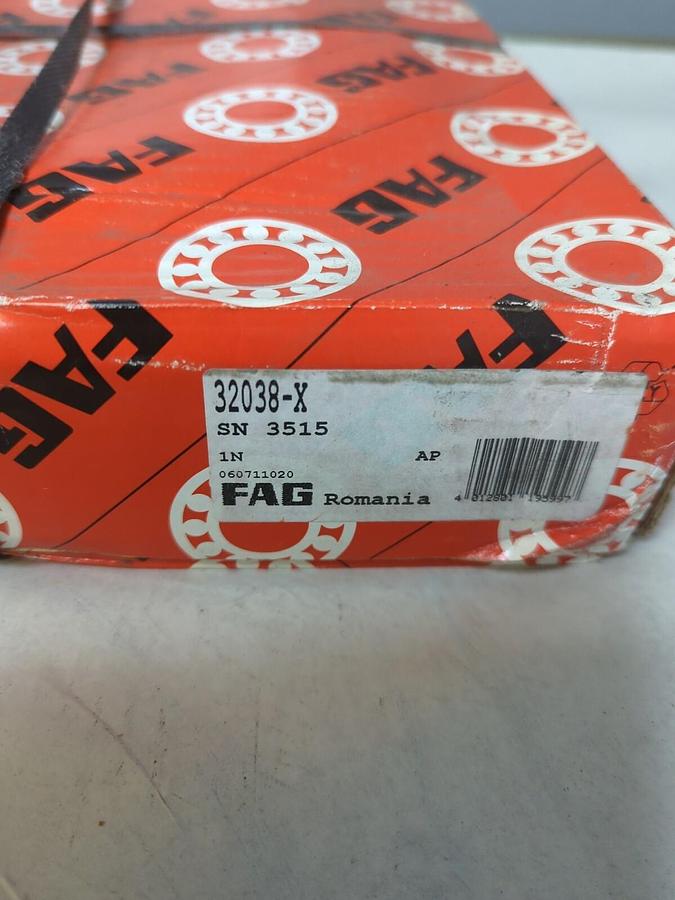 FAG,32038X,SINGLE ROW BALL BEARING SEALED BOX NOS