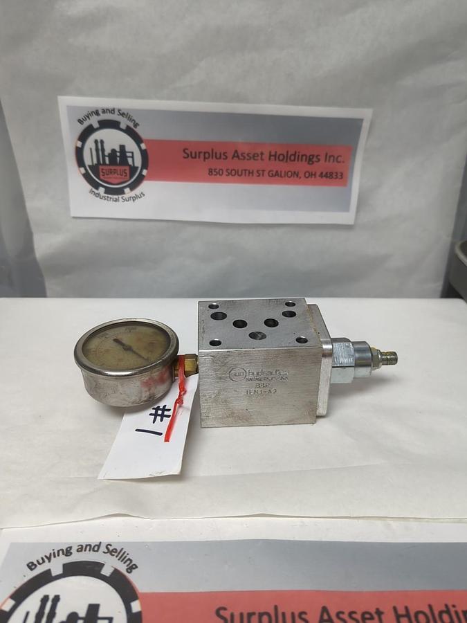 Used SUN HYDRAULICS,BBP,MANIFOLD IFNI-A2 WITH PPFB-LAN CARTRIDGE VALVE PRE-OWNED