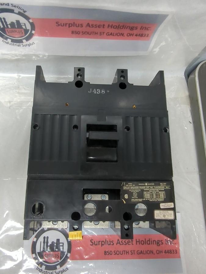 Used GE,TJK436F000,CIRCUIT BREAKER FRAM 400A 600V 3-POLE PRE-OWNED