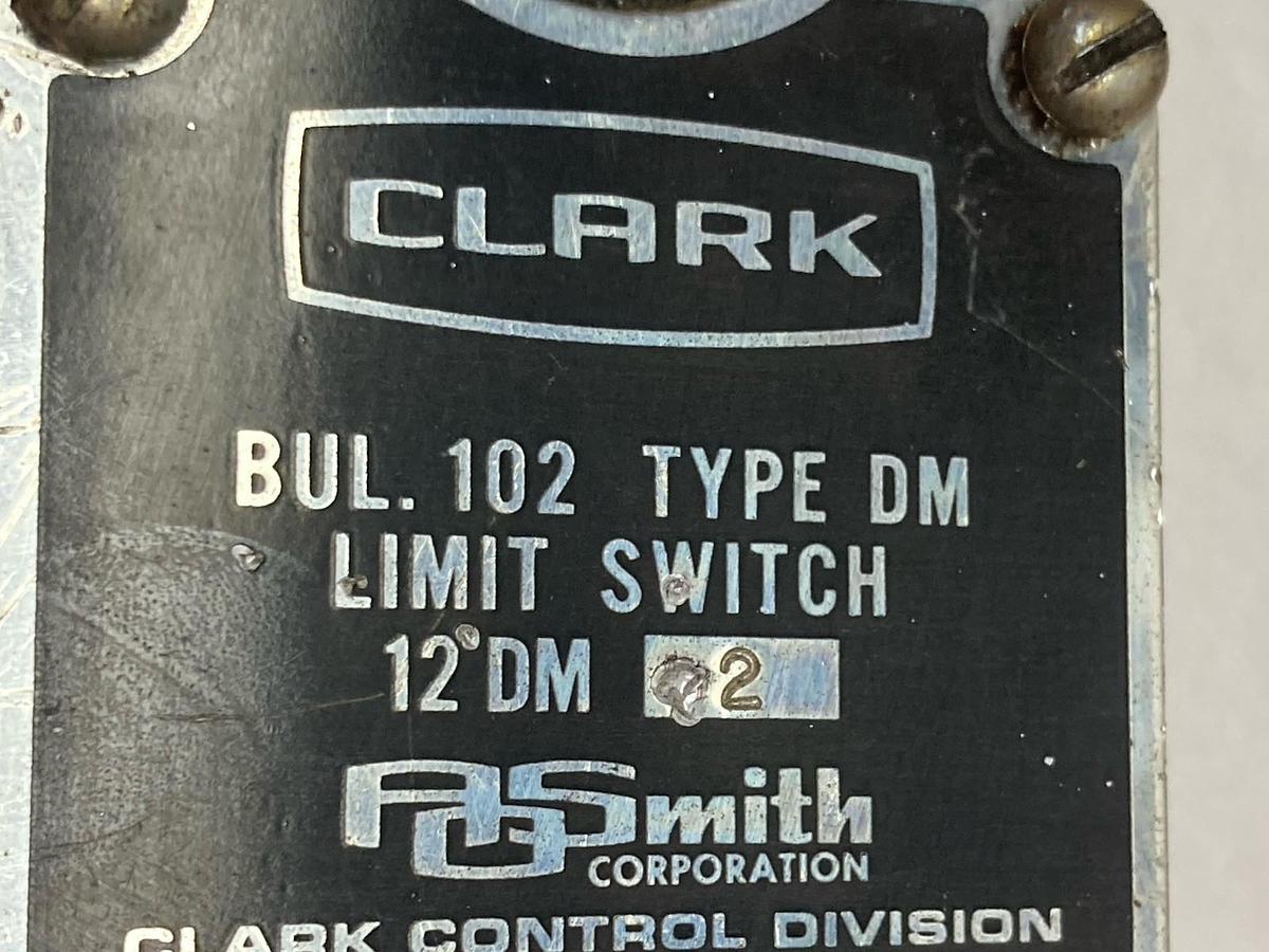 Used Clark,Bul.102 Type DM,Limit Switch 12DM 10A 600VAC