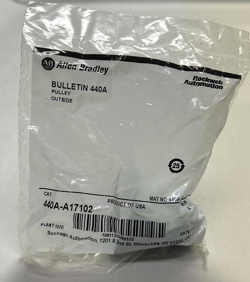 Used ALLEN BRADLEY,440A-A17102,OUTSIDE CORNER PULLEY NEW