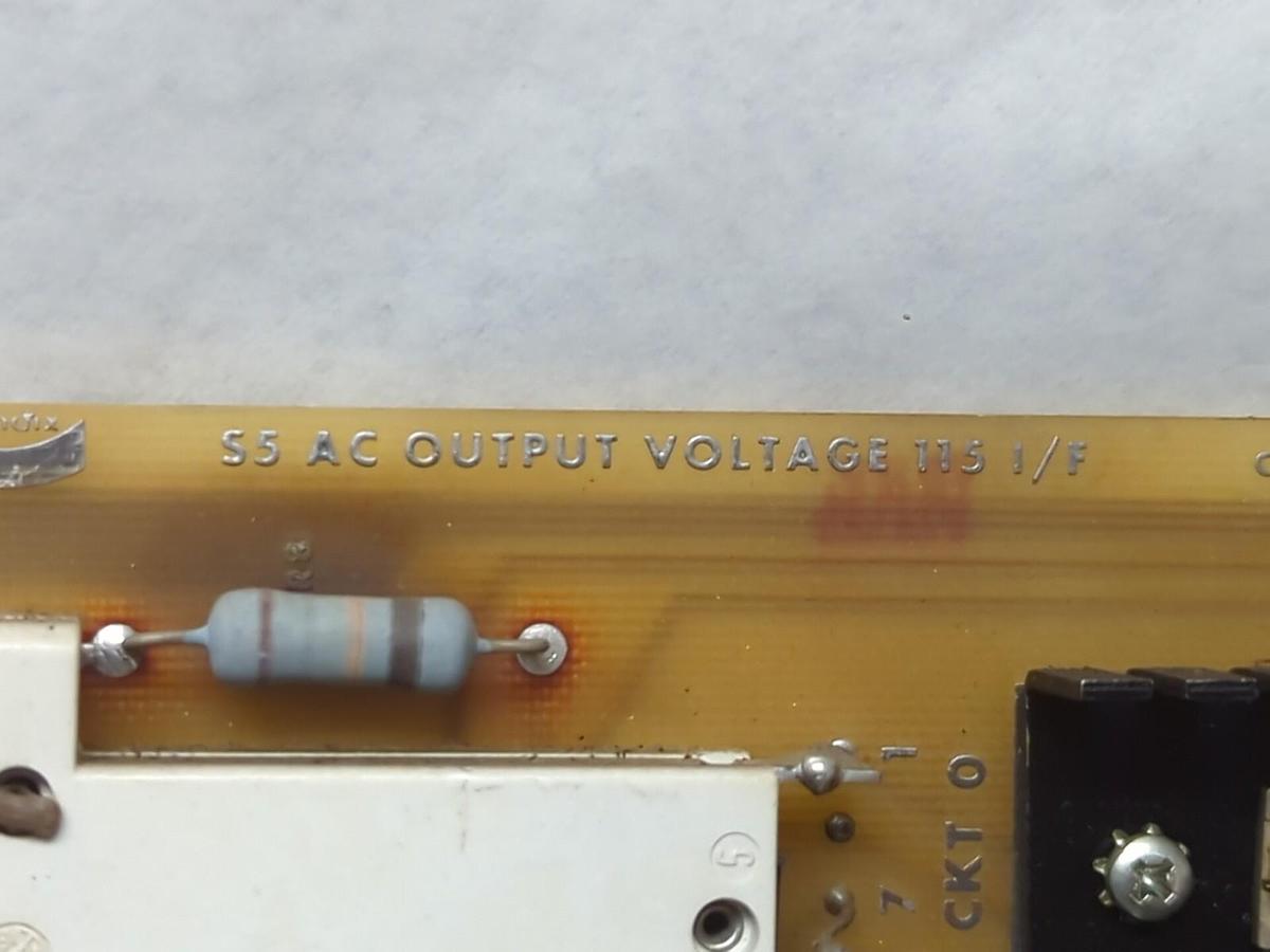 Used BENDIX,3726716F,S5 AC OUTPUT VOLTAGE 115 I/F CIRCUIT BOARD PRE-OWNED
