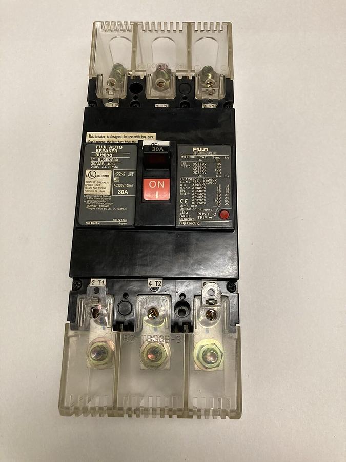 Used Fuji Electric,BU3EDG75,3 Pole Auto Breaker
