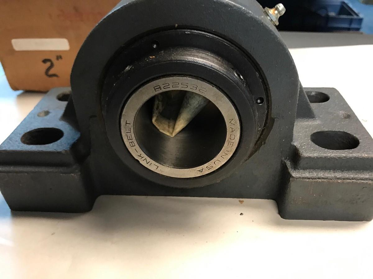Used Rexnord Link Belt,PB22532FH,Pillow Block Bearing 2 INCH Bore 4 bolt