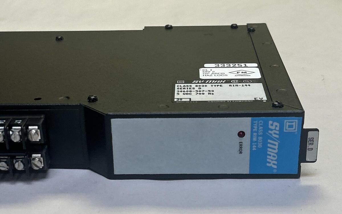 Used SQUARE D,8030-RIM144,INPUT MODULE