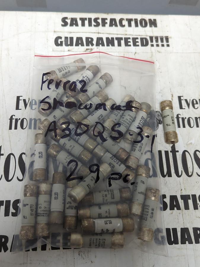 FERRAZ SHAWMUT,A30QS-3-1,AMP-TRAP FUSES LOT OF 29 NOS