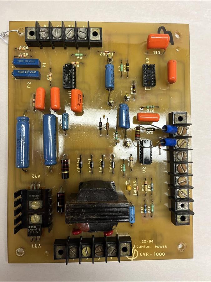 Used CLINTON POWER,CVR-1000,PLC BOARD