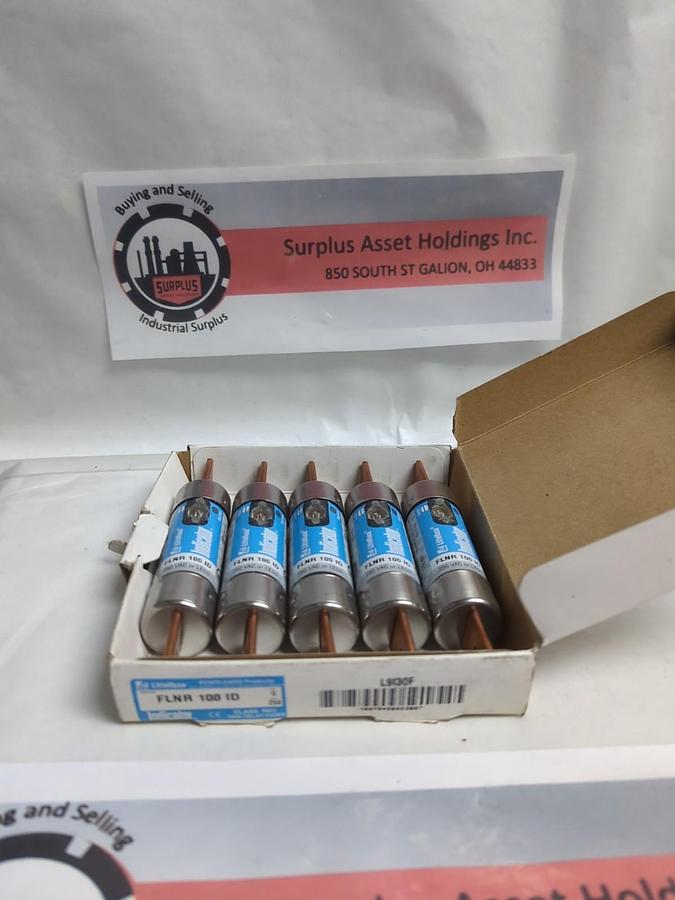 LITTELFUSE,FLNR-100ID,INDICATOR 100 AMP FUSE LOT OF 5 NOS