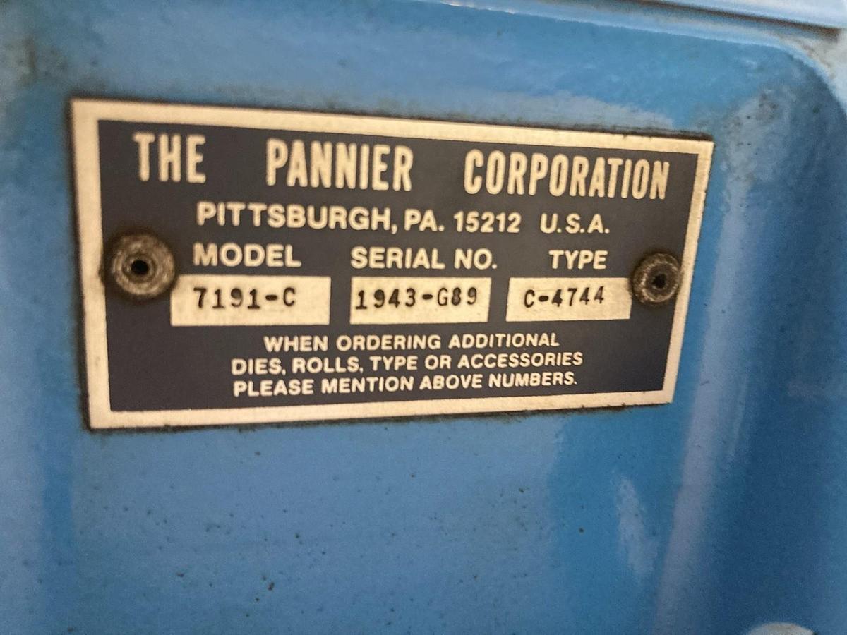 Used Pannier Corporation,Model 7191-C,Crane Guide