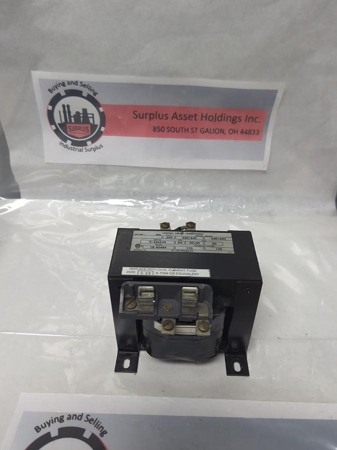 Used ALLEN BRADLEY,X-326539,CONTROL CIRCUIT TRANSFORMER PRI-220/440V SEC-240/480V
