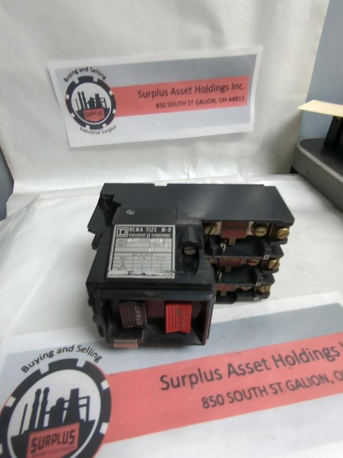 Used SQUARE D,2510-MB02,MANUAL STARTER SERIES A SIZE M-0 PRE-OWNED