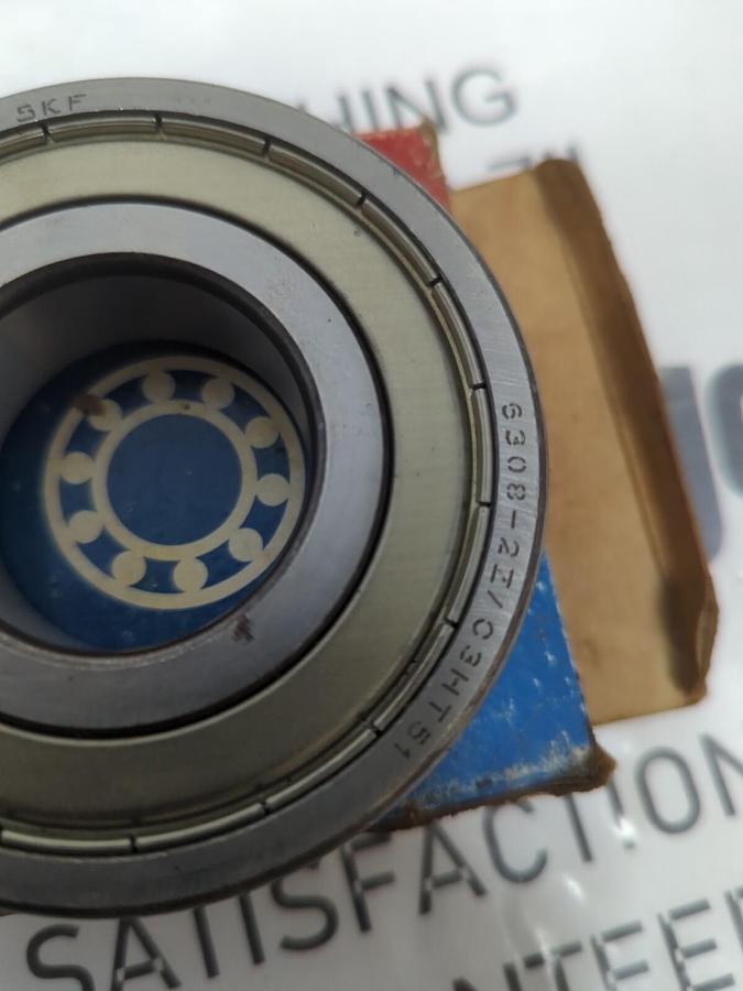 SKF,6308-27/C3HT51,DEEP GROOVE BALL BEARING DOUBLE SEALED NOS