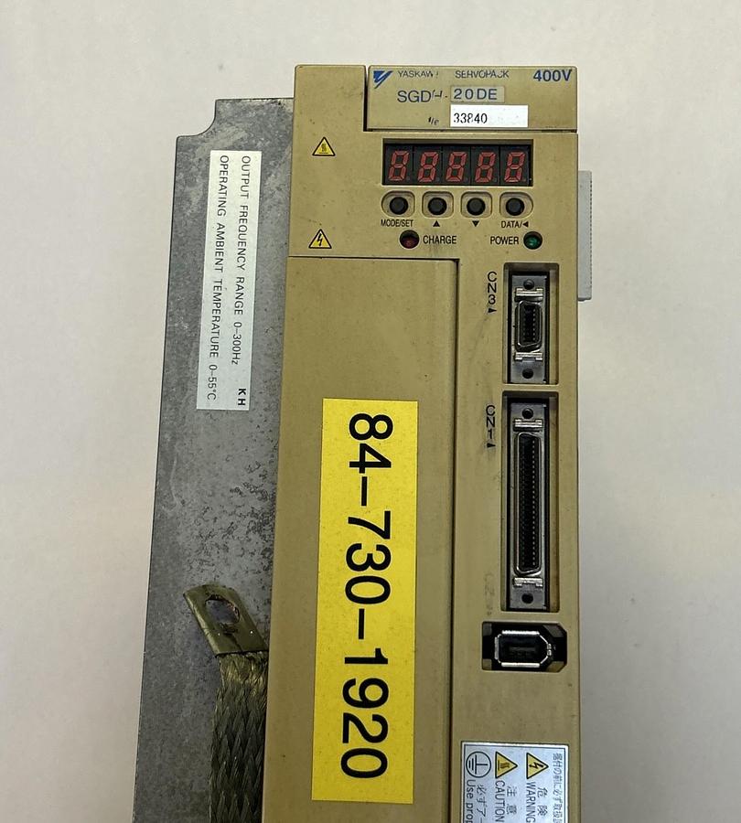 Used YASKAWA ELECTRIC,SGDH-20DE,SERVOPACK SERVO DRIVE