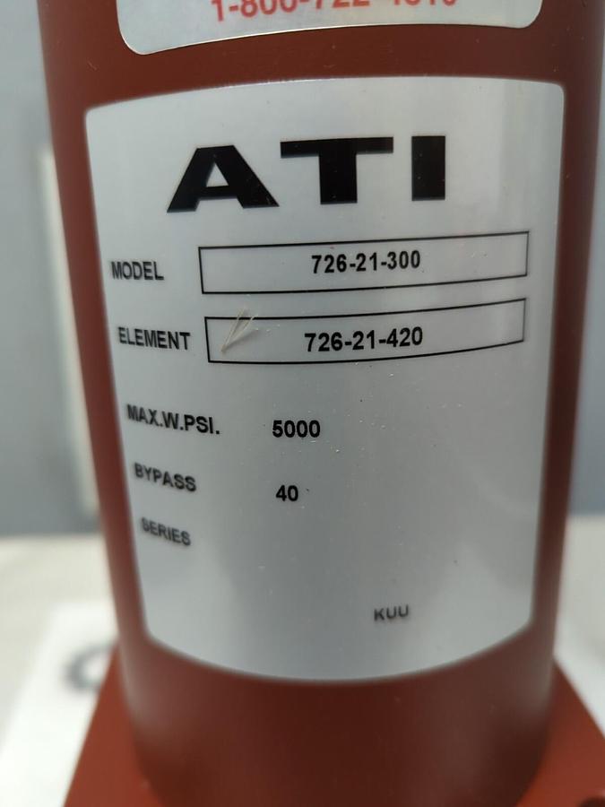 SCHROEDER,TF501AZ10PDS,ATI BASE PORTED FILTER 5000 PSI MODEL 726-21-300 NOS