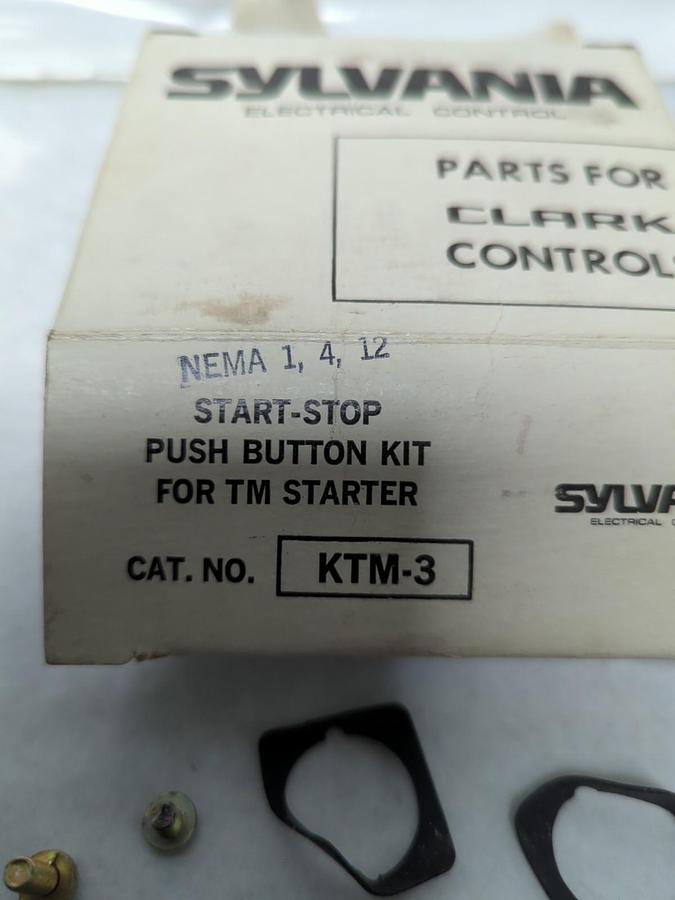SYLVANIA,KTM-3,START-STOP PUSH BUTTON KIT FOR TM STARTER NOS