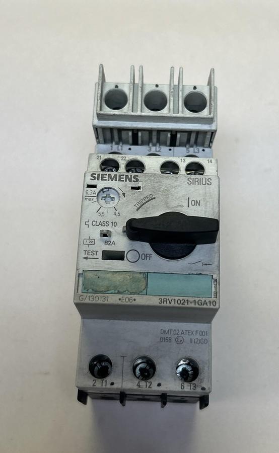 Used SIEMENS,3RV1021-1GA10,MOTOR STARTER