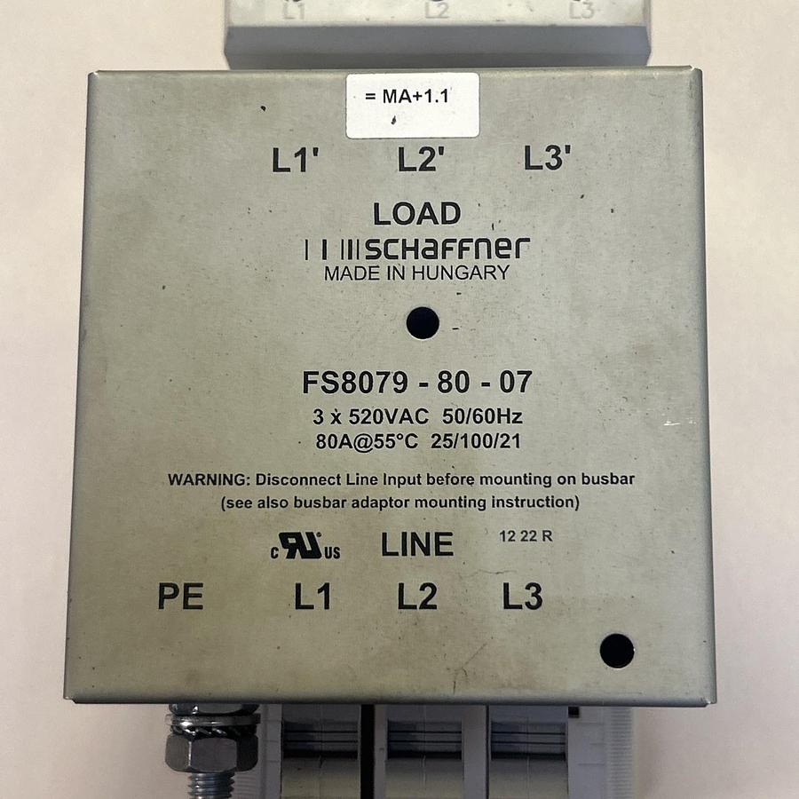 Used SCHAFFNER,FS8079-80-07,SUPPRESSION FILTER