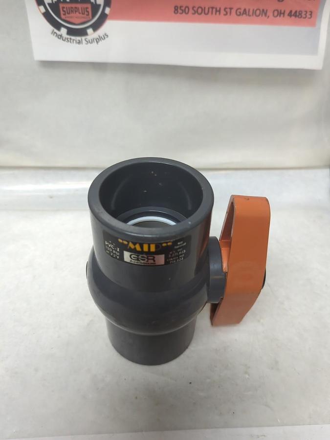 Used GSR,PVC-I,FLUID HANDLING VALVE 2 INCH 150 PSI PRE-OWNED
