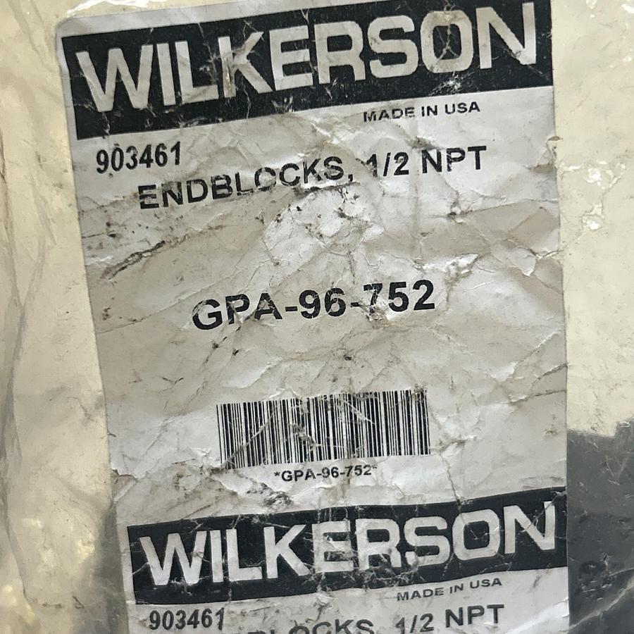 WILKERSON,GPA-96-752,END BLOCKS 1/2INCH NPT LOT OF 2 NOS