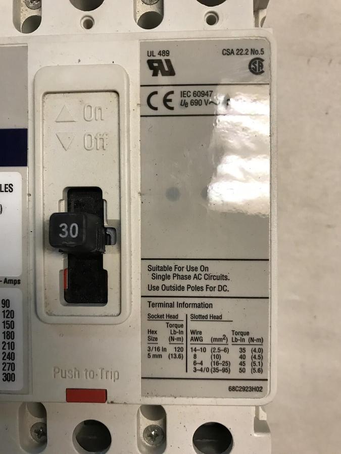Used Allen Bradley,140M-I8P-C30S,Motor Circuit Protector 30AMP 600V
