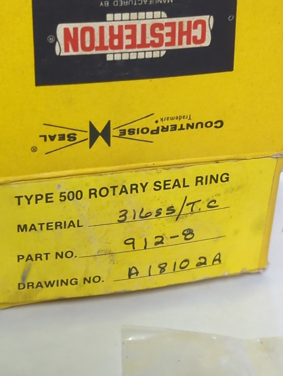 CHESTERTON,500,ROTARY SEAL RING NOS