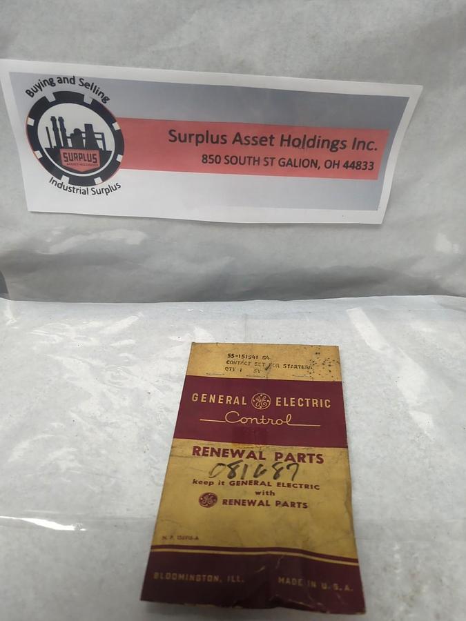 GENERAL ELECTRIC,55-151941 G4,CONTACT SET FOR STARTERS NOS