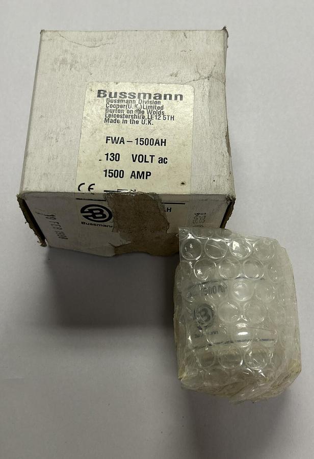 Used COOPER BUSSMANN,FWA-1500AH,FUSE 1500A 130V NEW