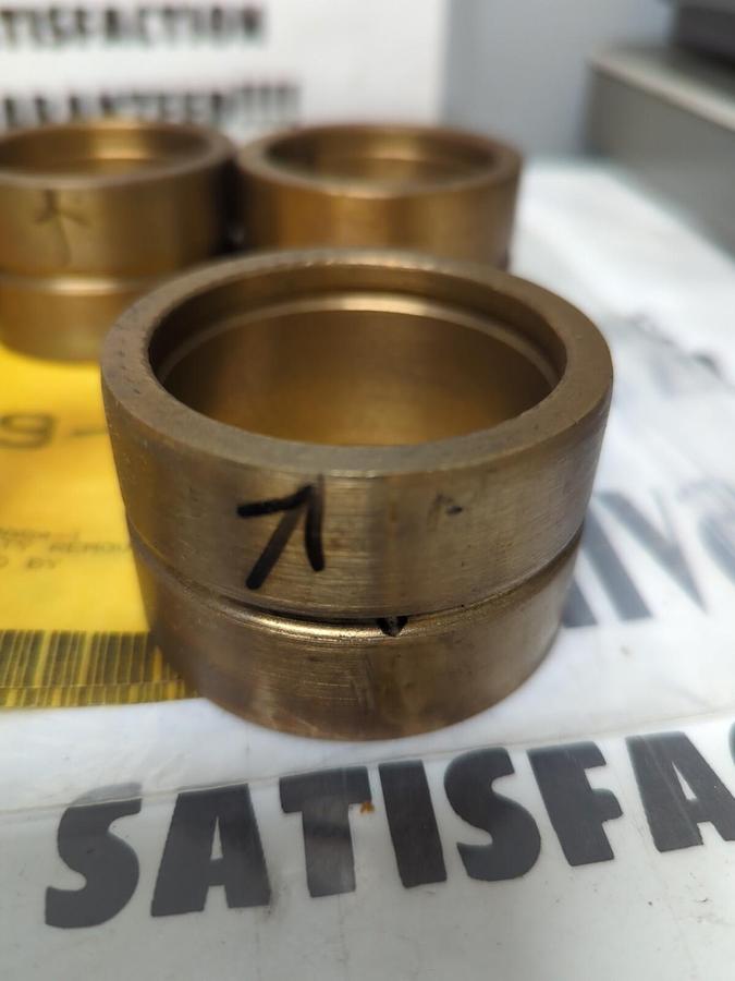 KOHLER-MACH,454MA84-1,BRONZE LINL BUSHING 1-9/16 INCH LONG LOT OF 5 NOS