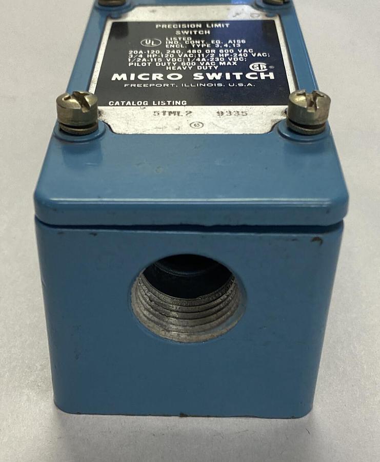 Used HONEYWELL MICROSWITCH,51ML2,PRECISION LIMIT SWITCH
