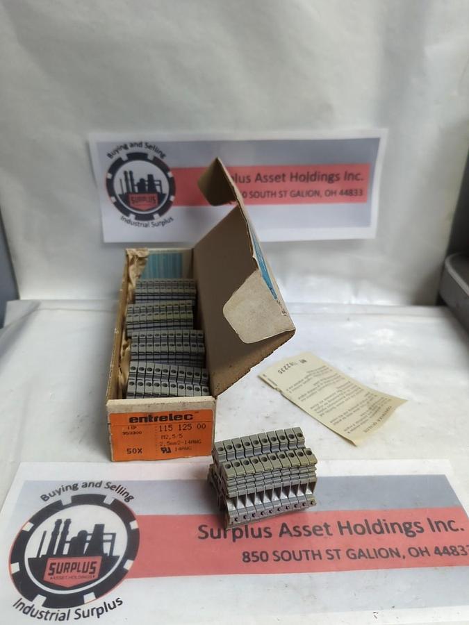 ENTRELEC,M2 5/5,TERMINAL BLOCK 115 125 00 PACK OF 50 PCS NOS