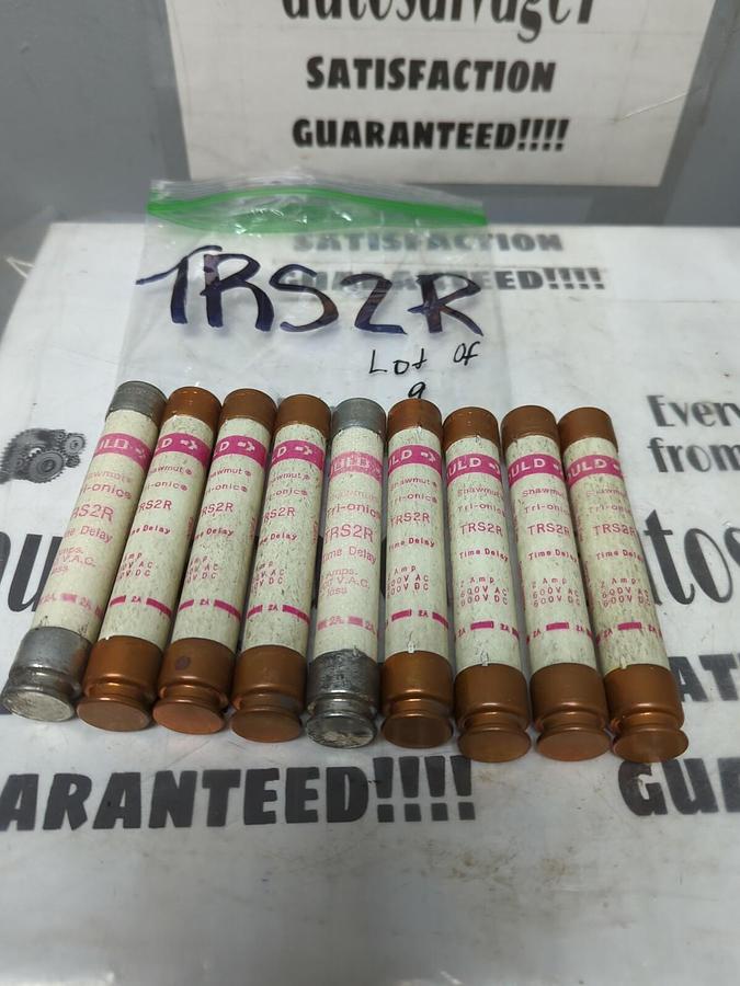 GOULD SHAWMUT,TRS2R,TRI-ONIC FUSE LOT OF 9 NOS