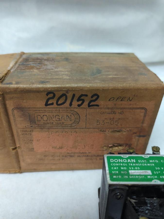 DONGAN,53-05,TRANSFORMER 50 VA NOS