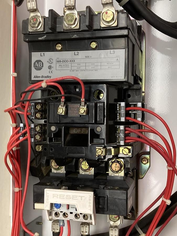 Used Allen-Bradley,2100 2112B,Size 3 Fused 32 INCH MCC Starter Bucket 50HP