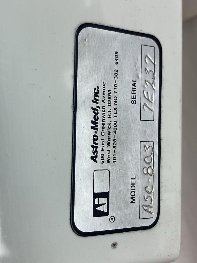 Used Astro-Med,ASC-803,Amplifier 2000V Input
