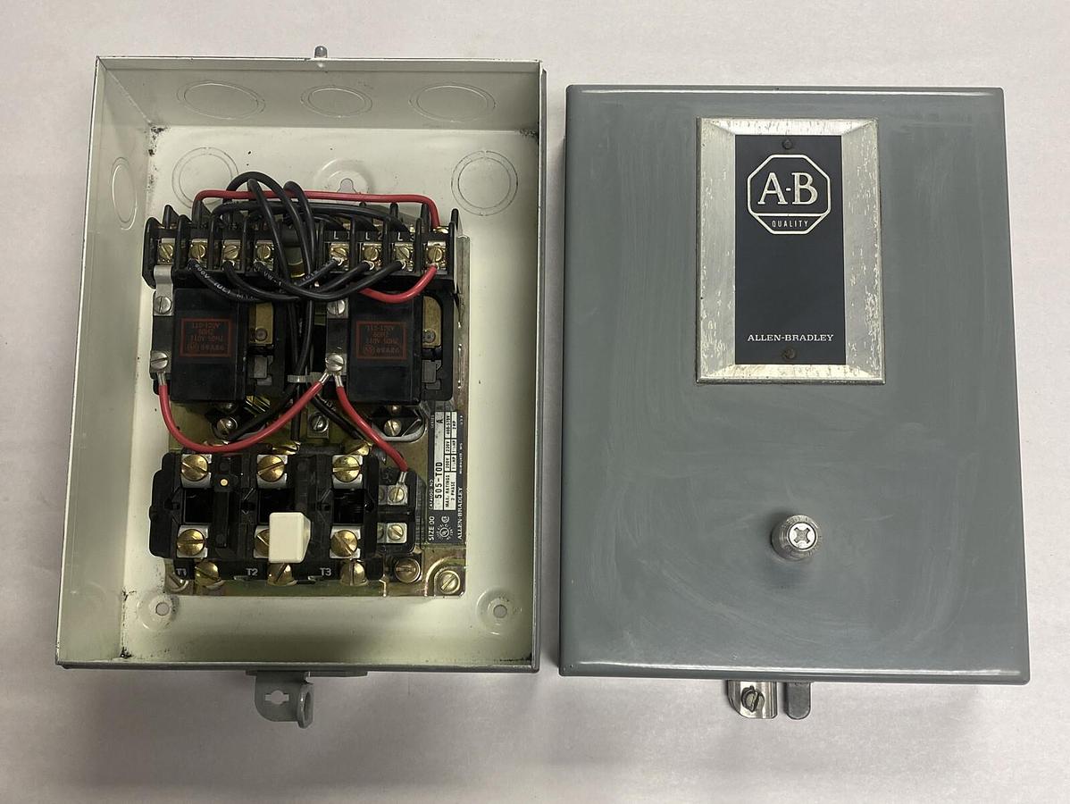 ALLEN BRADLEY,505-TAD,FULL VOLTAGE REVERSING CONTROLLER SIZE 00 505-T0D NOS