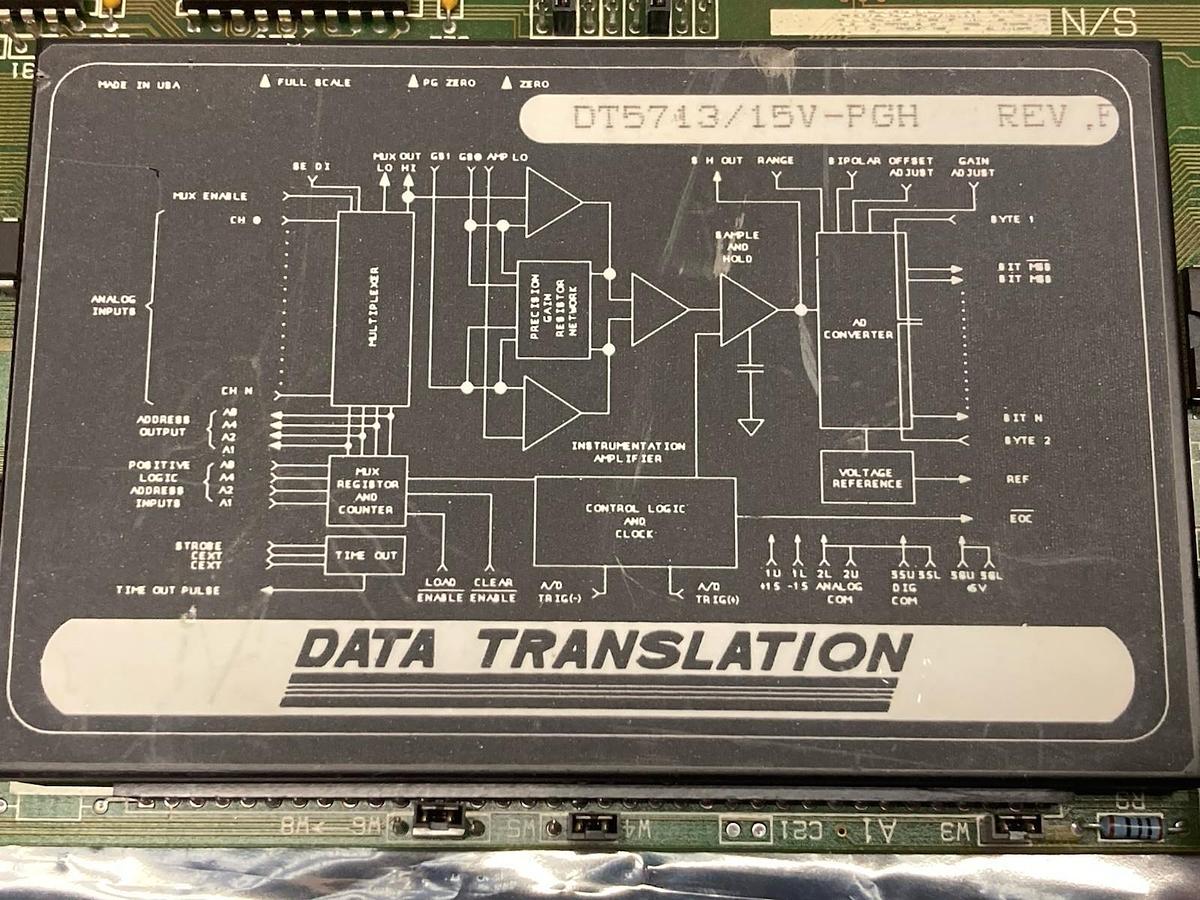 Used Data Translation,DT5713/15V-PGH,Circuit Board Rev F