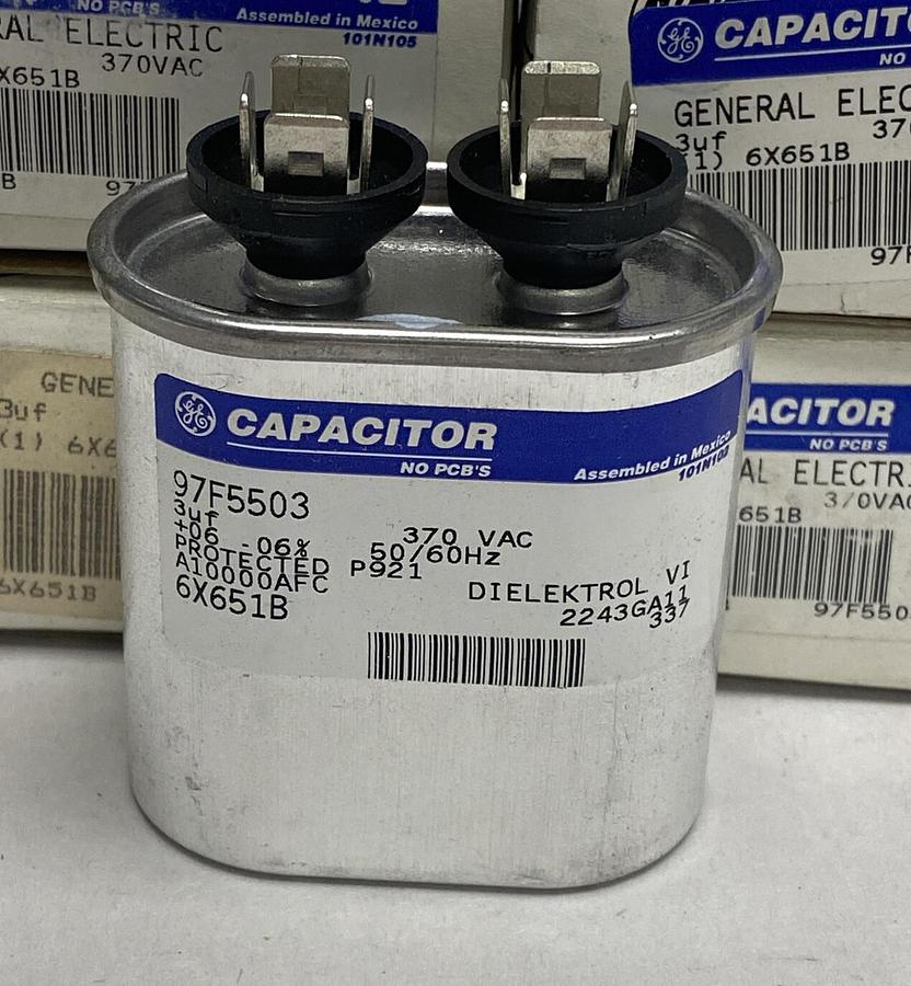 General Electric,6X651B,Capacitor Lot Of 5 NOS