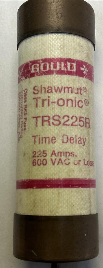 Used GOULD SHAWMUT,TRS225R,TIME DELAY FUSE 225A 600V