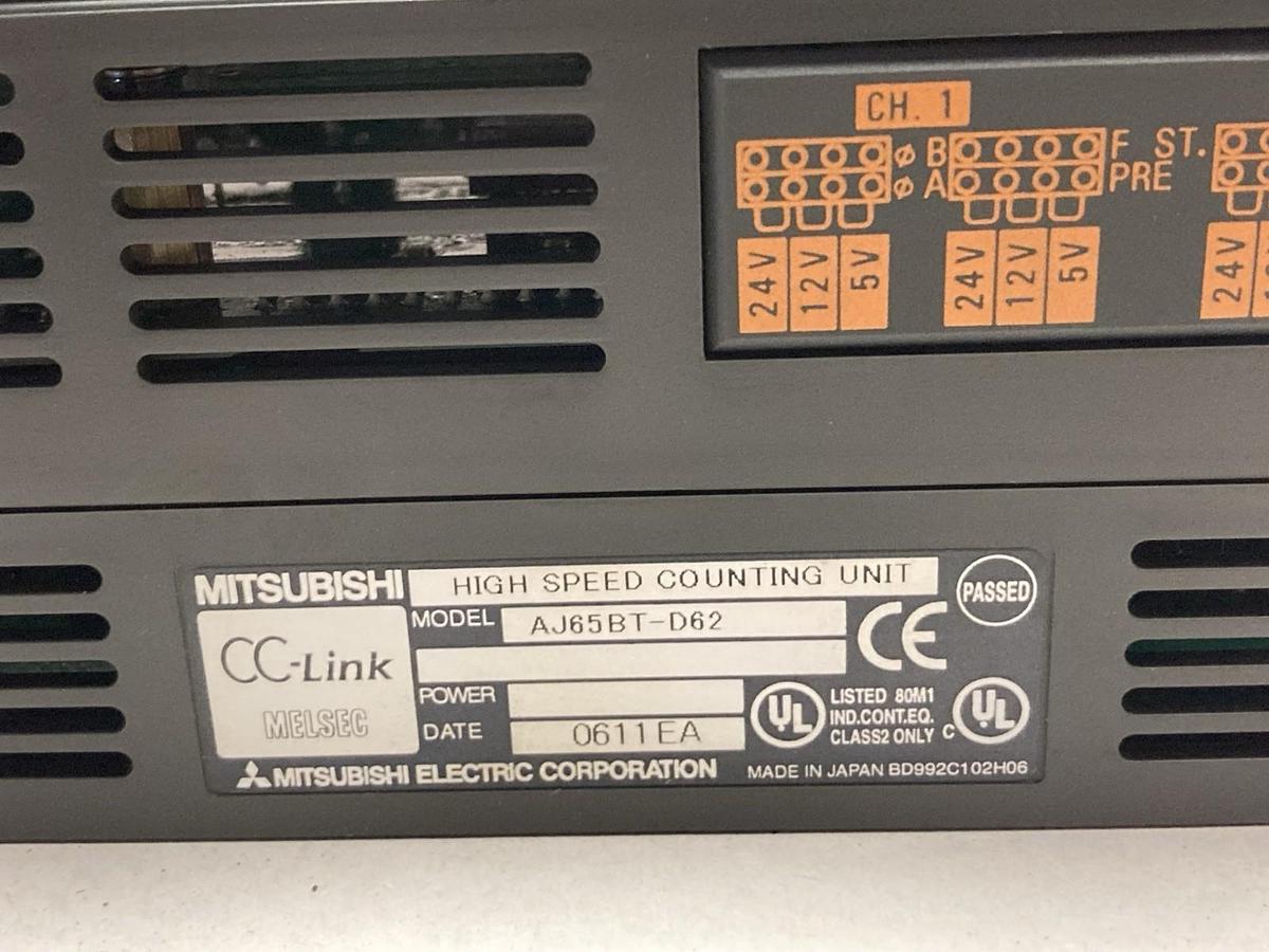 Used Mitsubishi,AJ65BT-D62,Melsec High Speed Counter Module