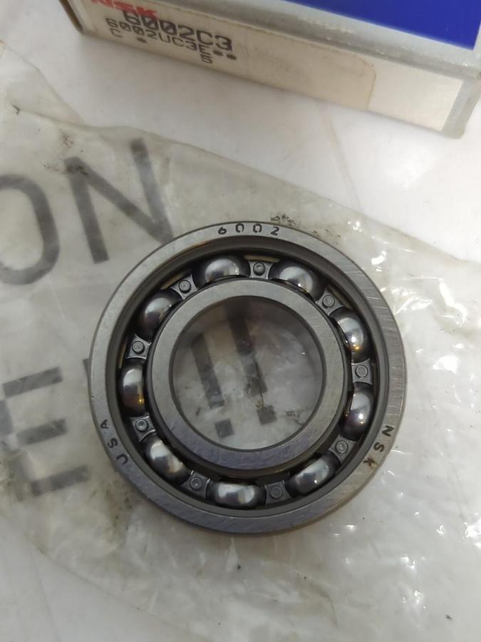 NSK,6002C3,DEEP GROOVE BALL BEARINGS LOT OF 2 NOS
