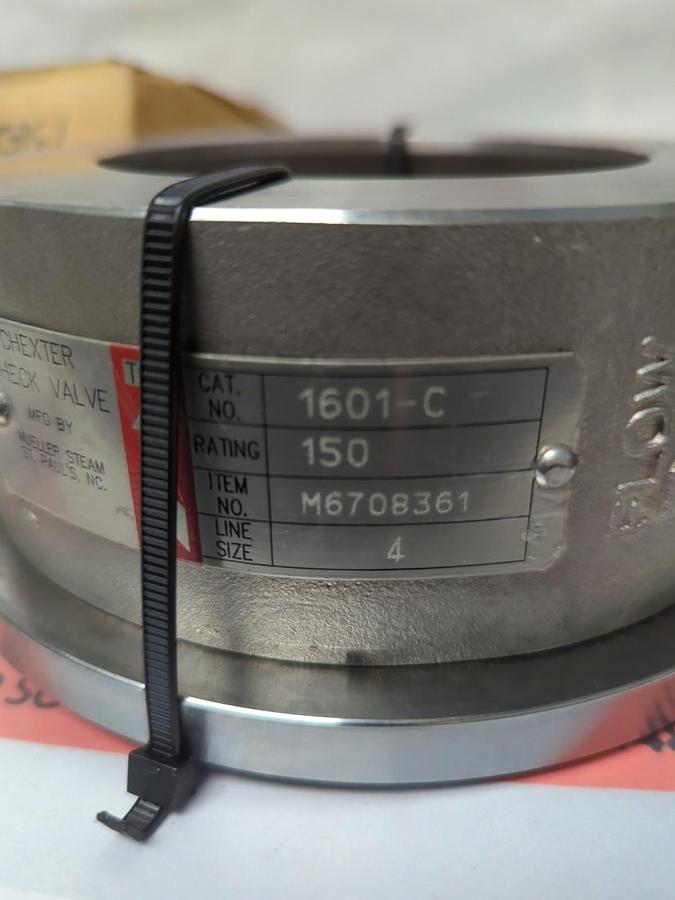 MUELLER,1601-C,STEAM SURE CHECK VALVE SIZE 4 NOS