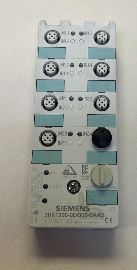 Used SIEMENS,3RK1200-0DQ00-0AA3,AS-I COMPACT MODULE