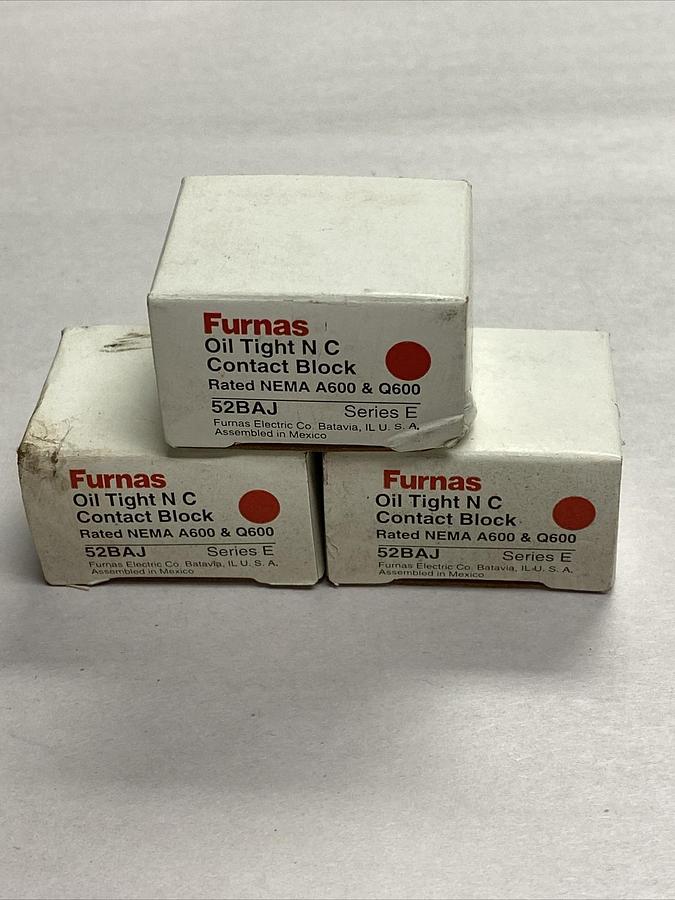 Furnas,52BAJ,Contact Block Lot Of 3 NOS